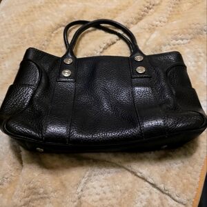 Vintage Michael Kors Greenwich Pebbled Leather Black Tote